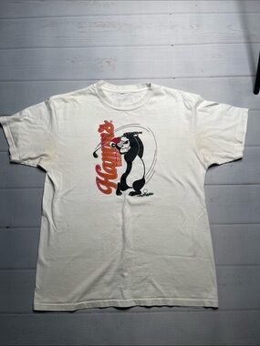 Vintage Hamms Beer T-shirt Golf Bear Swing Single Stitch Shirt Tee 90s Brew